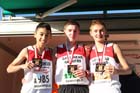 Markhim Lonsdale, Henry Johnson and Joe Armstrong 2nd place in the under-15 boys  2012 National Cross Country Relay Championships.